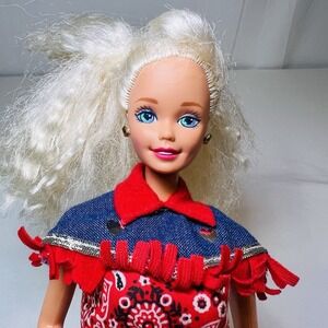 BARBIE WEARING WESTERN RODEO COWBOY FASHION OUTFIT #15858 MATTEL 1996 EUC